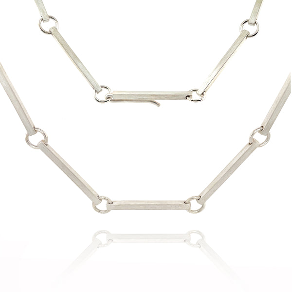 Connections Collar Necklace in Silver