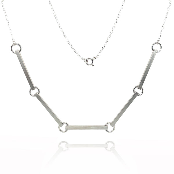 Connections Half Necklace in Silver