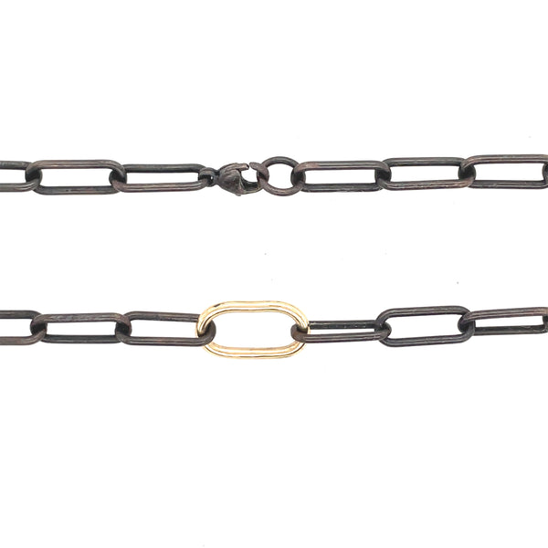 Round Paperclip Chain Necklace