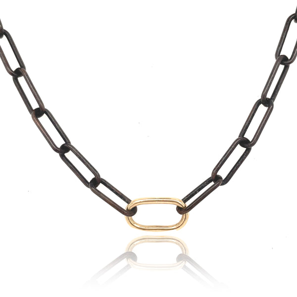 Round Paperclip Chain Necklace