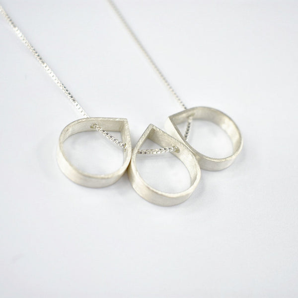 Small Triple Teardrop Necklace