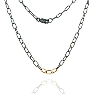 Thin 3 Link Paperclip Chain Necklace