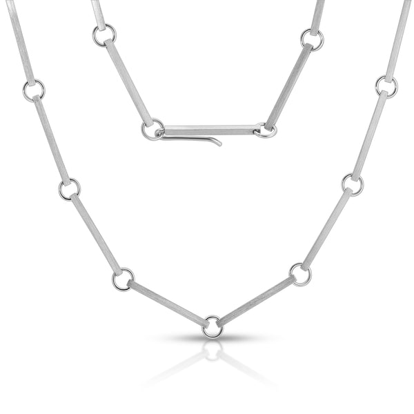 Connections Collar Necklace in Silver