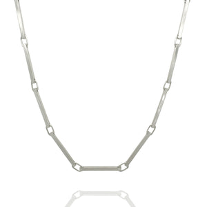 Slim Connections Necklace in Silver