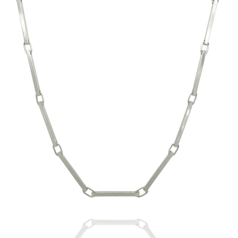 Slim Connections Necklace in Silver